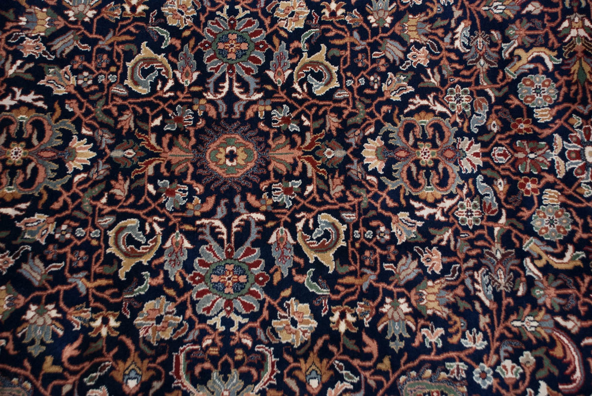 11.5x18 Vintage Indian Bijar Design Carpet