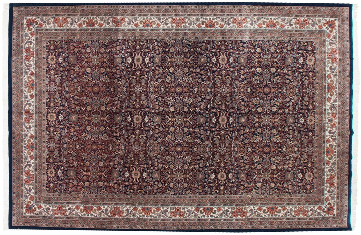 11.5x18 Vintage Indian Bijar Design Carpet