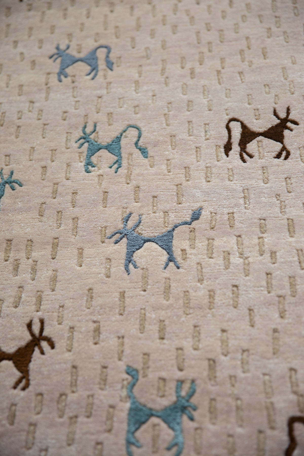 6x9 New Indian Folk Art Design Carpet