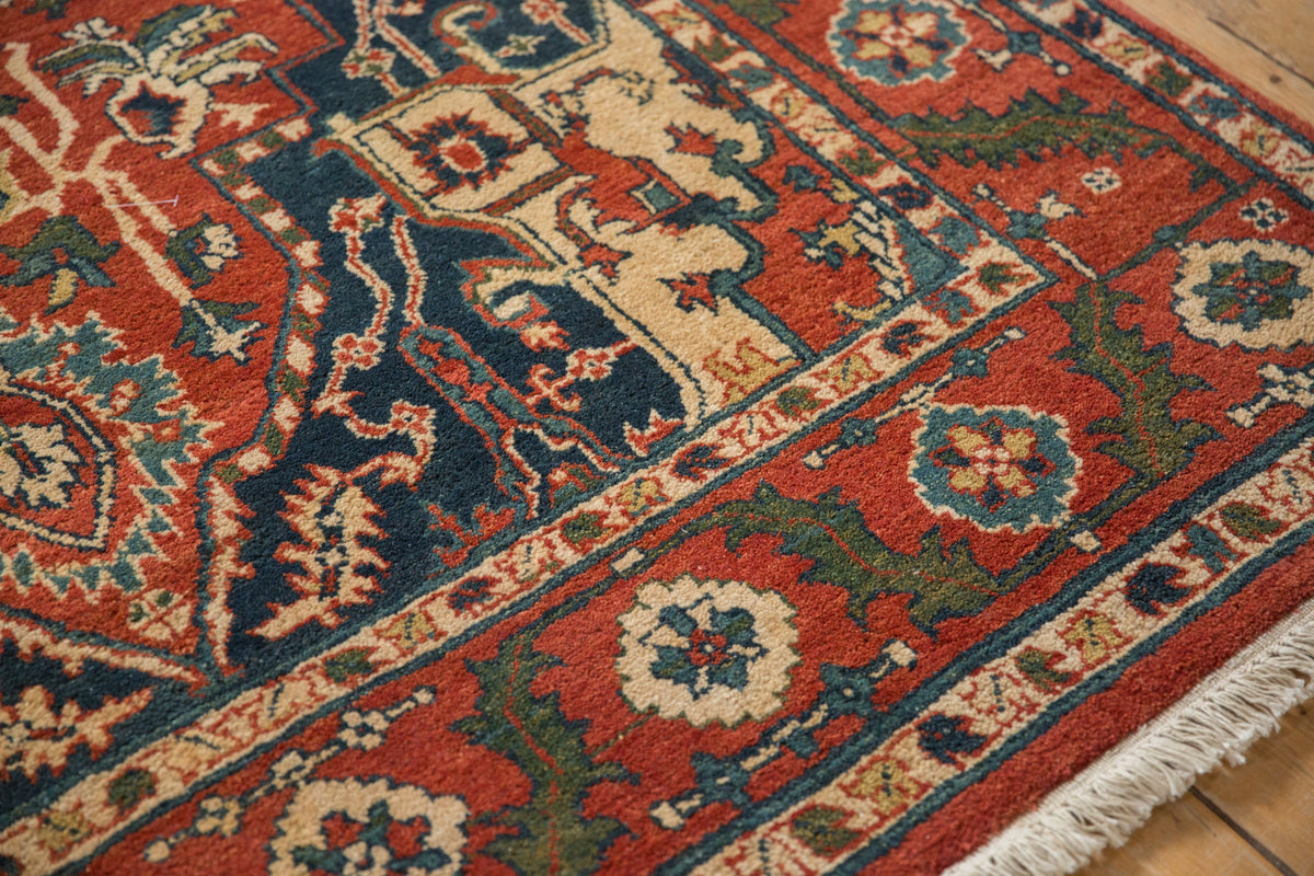 6x9.5 Vintage Indian Heriz Design Carpet