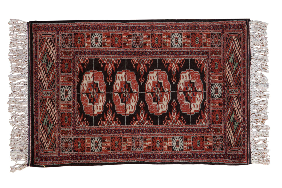 2x3 Vintage Fine Bokhara Rug Mat