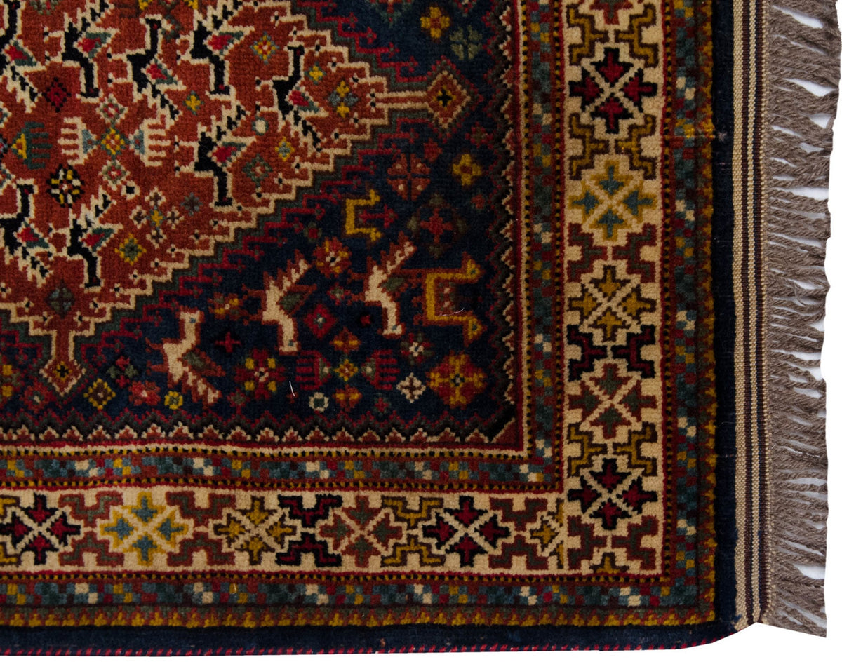 4x6 Vintage Indian Shiraz Design Rug