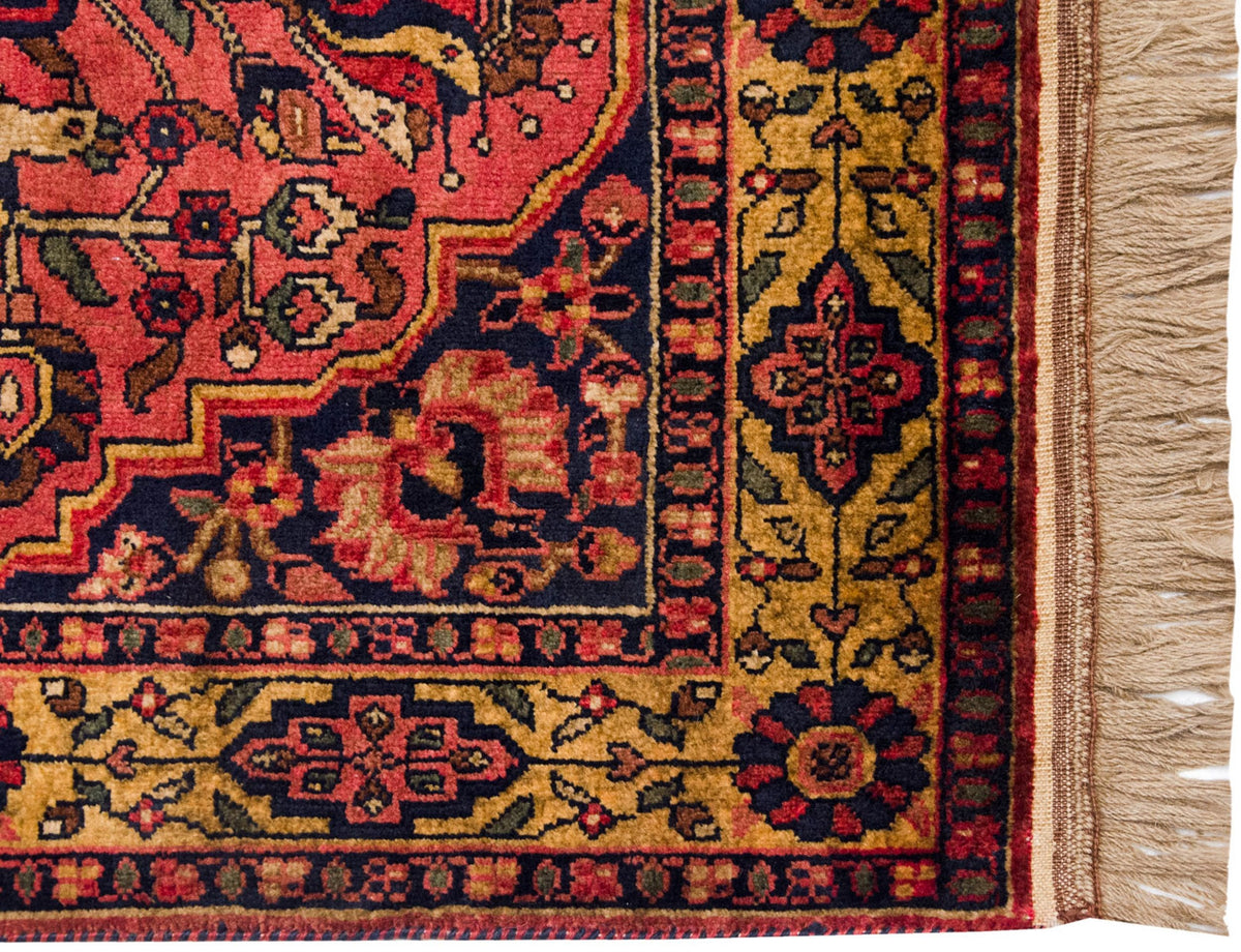 3x5 Vintage Indian Bakhtiari Design Rug
