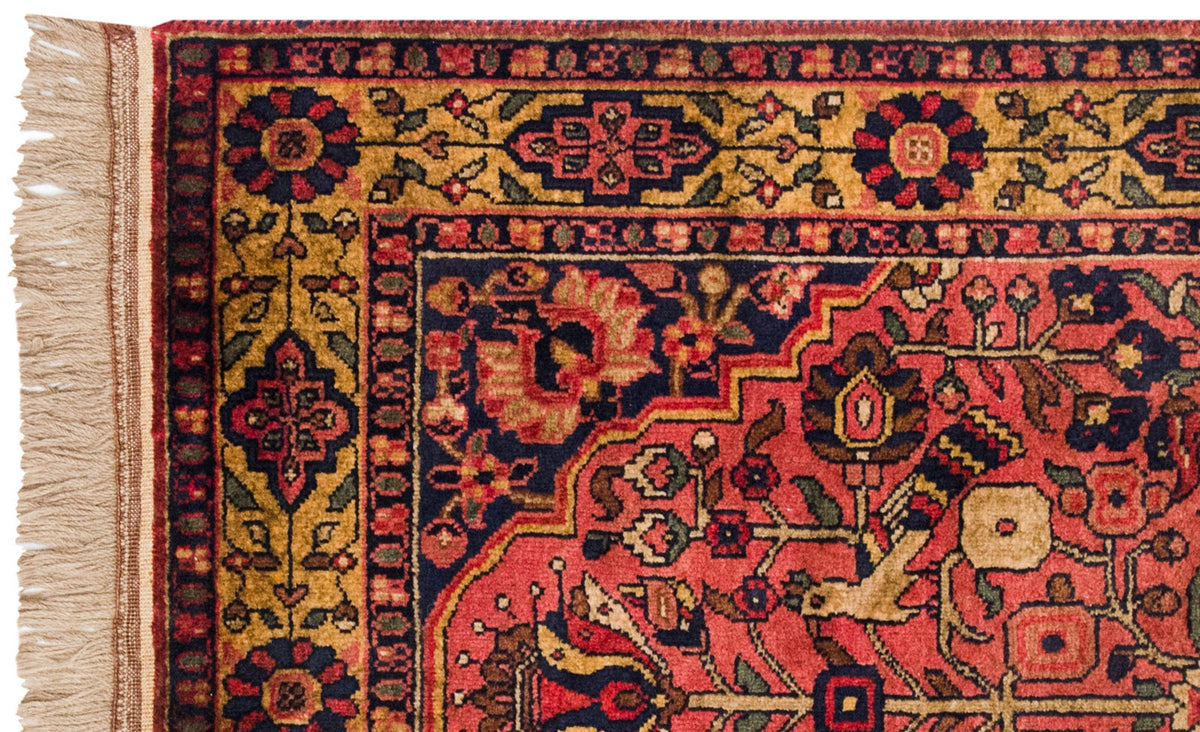 3x5 Vintage Indian Bakhtiari Design Rug