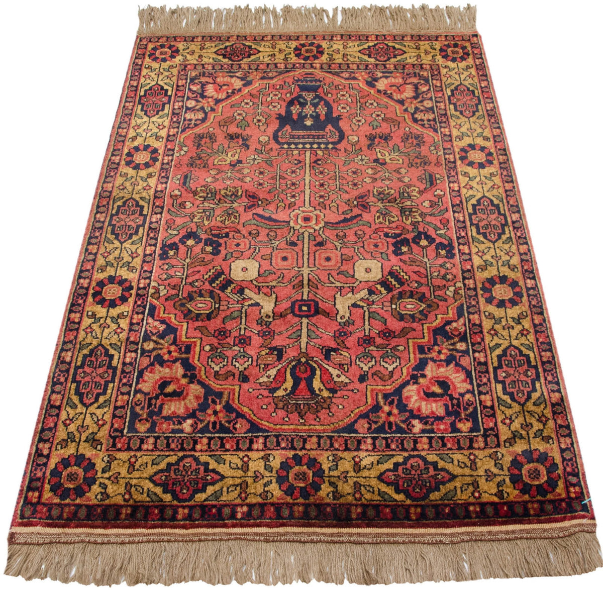 3x5 Vintage Indian Bakhtiari Design Rug