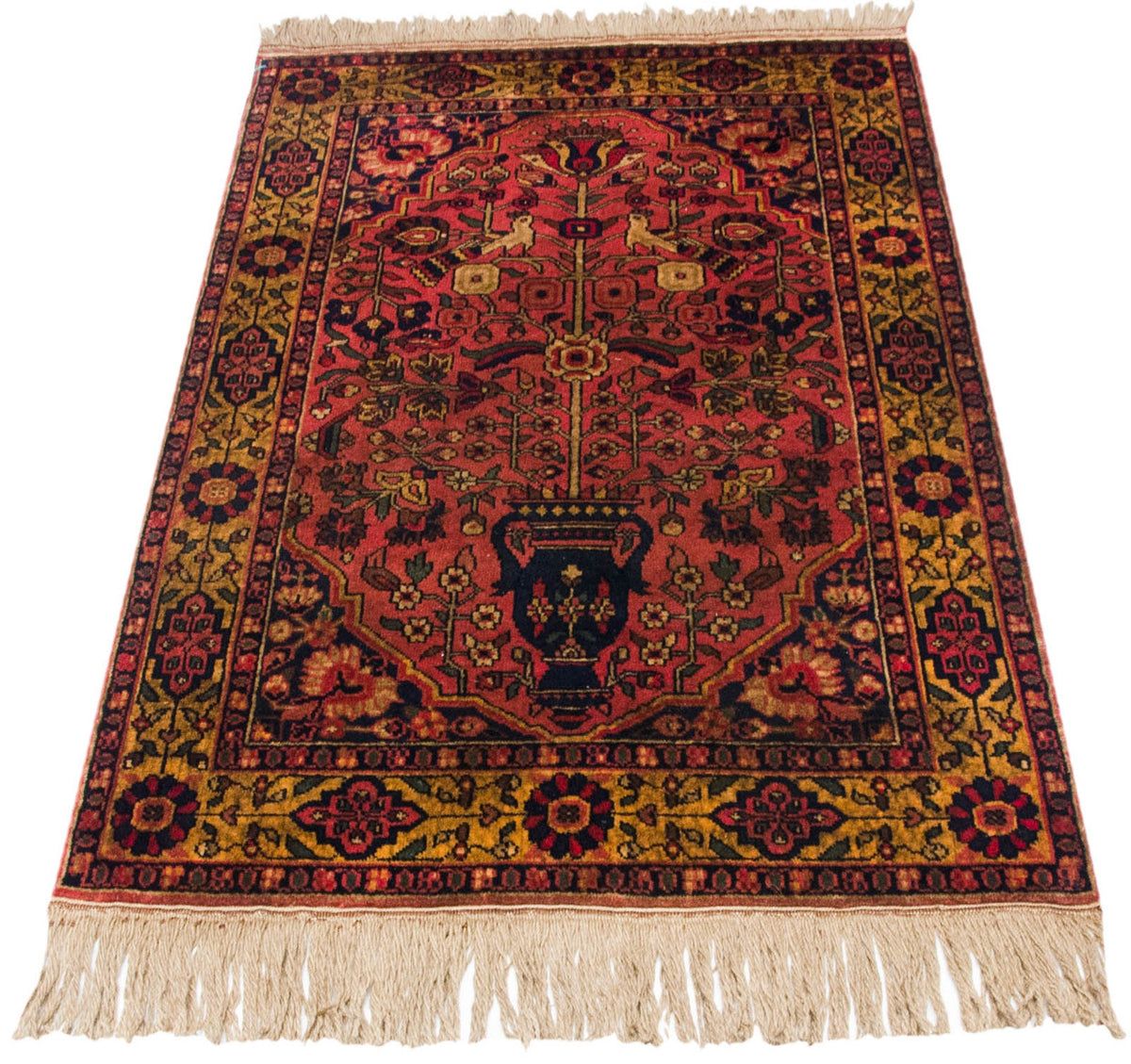 3x5 Vintage Indian Bakhtiari Design Rug