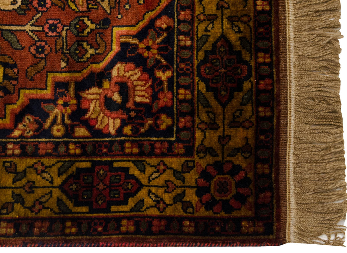3x5 Vintage Indian Bakhtiari Design Rug