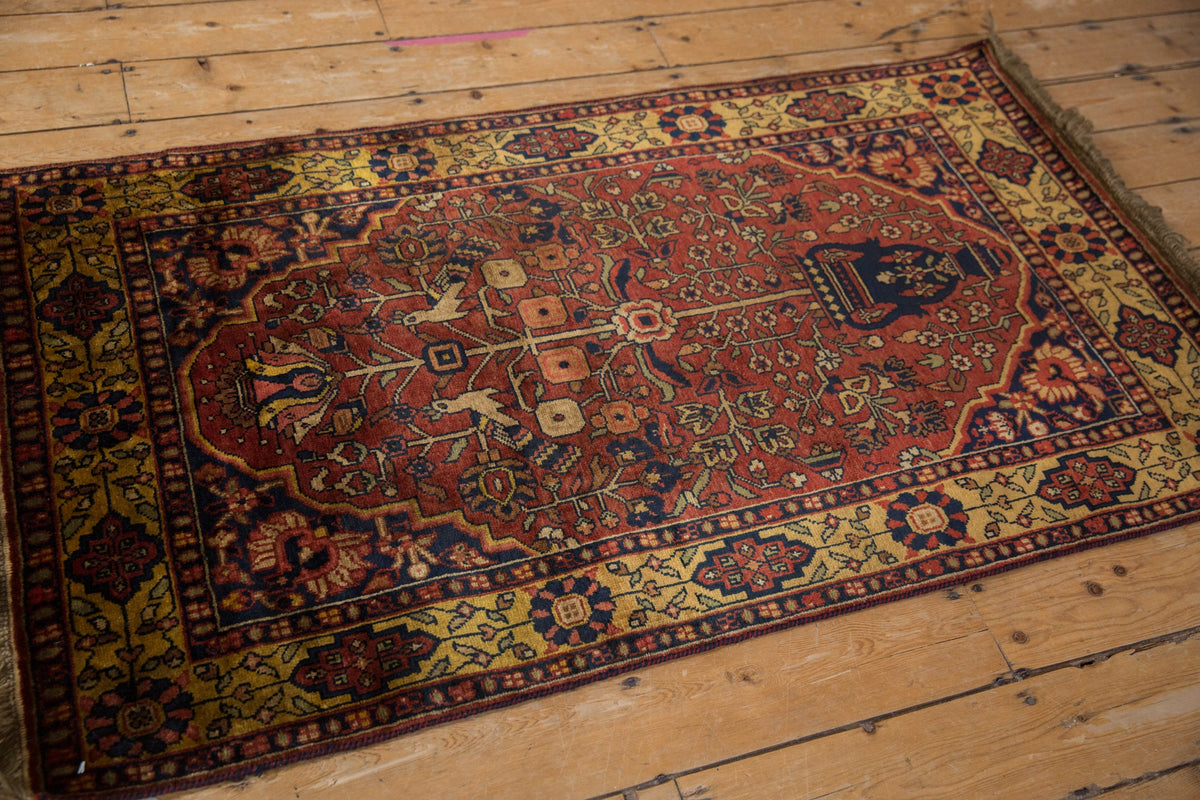 3x5.5 Vintage Indian Bakhtiari Design Rug