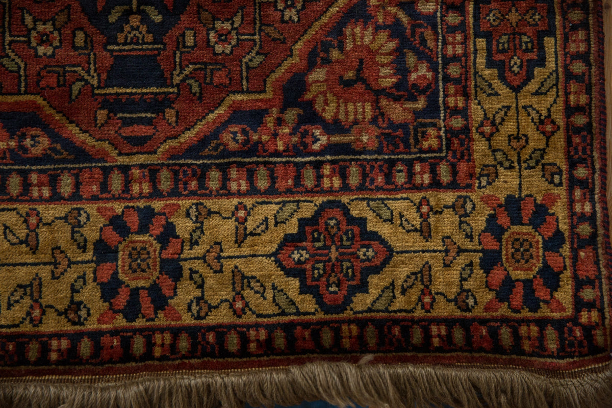 3x5.5 Vintage Indian Bakhtiari Design Rug