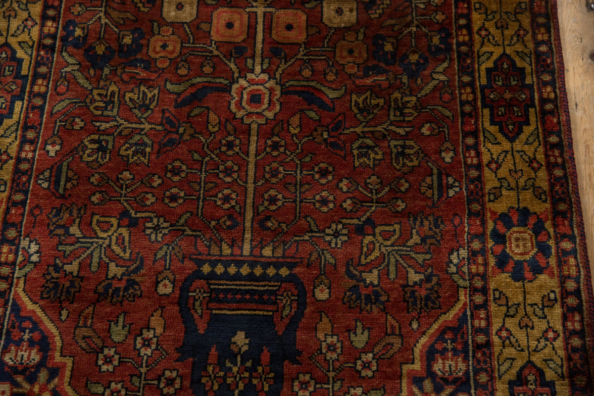 3x5.5 Vintage Indian Bakhtiari Design Rug