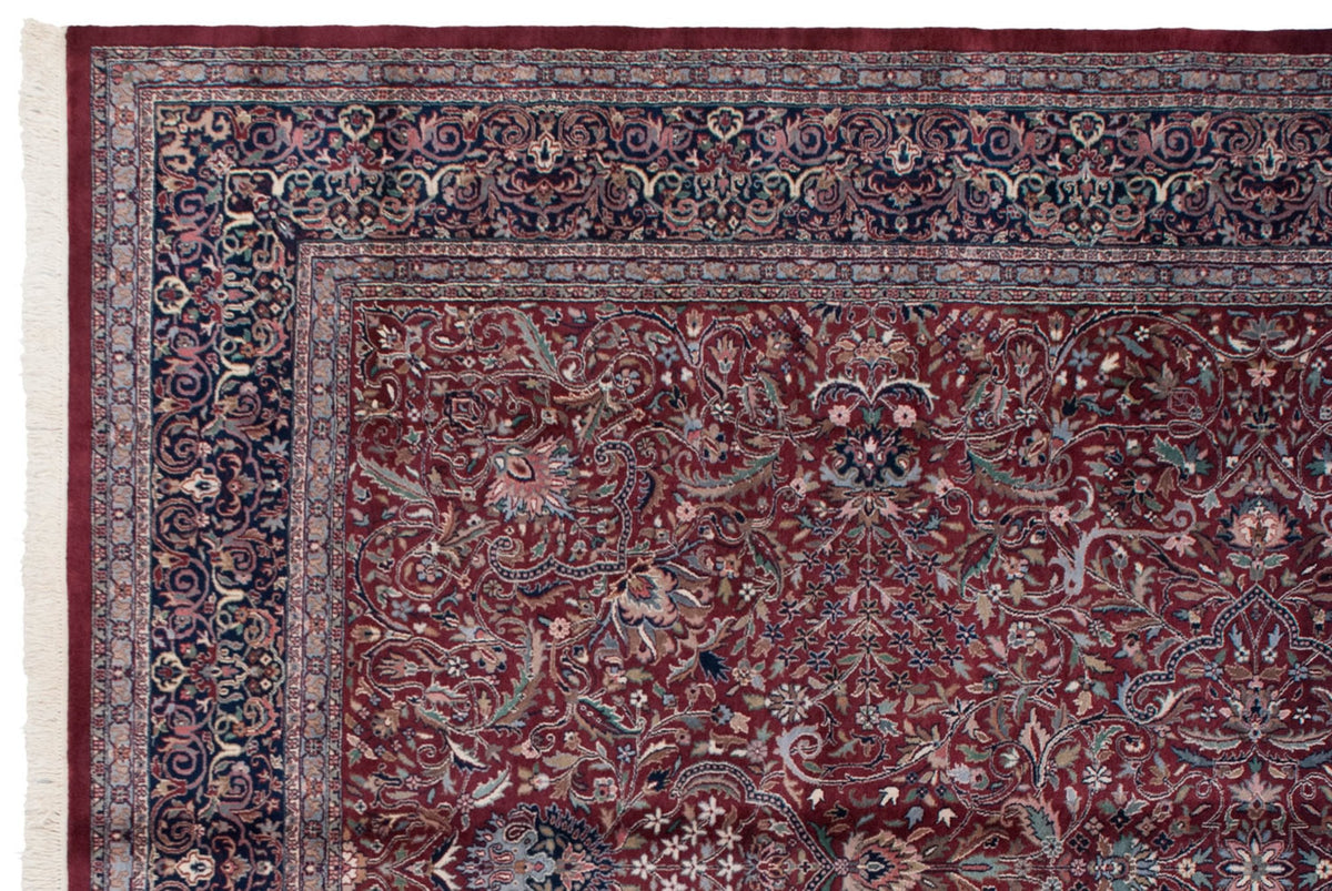 10x14 Vintage Indian Kashan Design Carpet