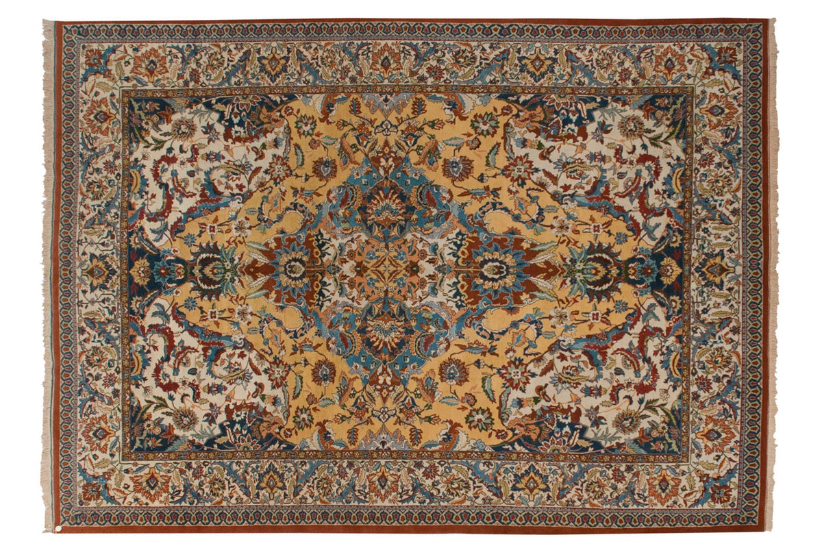 10x13.5 Vintage Indian Polonaise Design Carpet