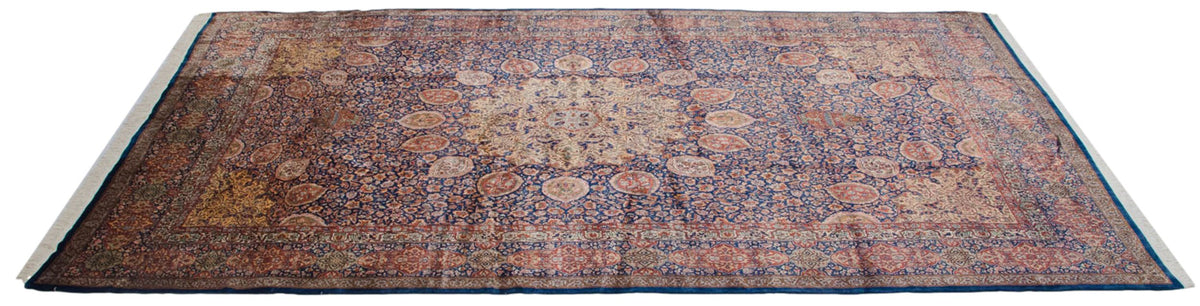 10x16.5 Vintage Fine Pakistani Ardebil Design Carpet