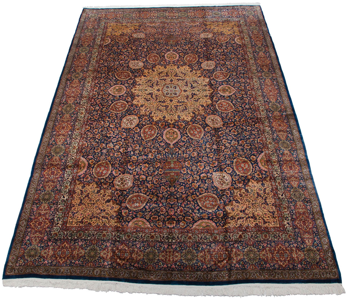 10x16.5 Vintage Fine Pakistani Ardebil Design Carpet