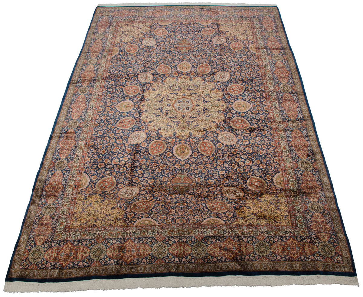 10x16.5 Vintage Fine Pakistani Ardebil Design Carpet
