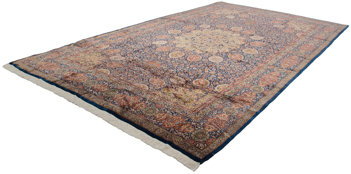 10x16.5 Vintage Fine Pakistani Ardebil Design Carpet