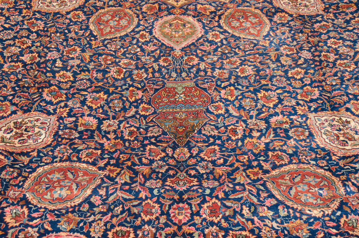 10x16.5 Vintage Fine Pakistani Ardebil Design Carpet