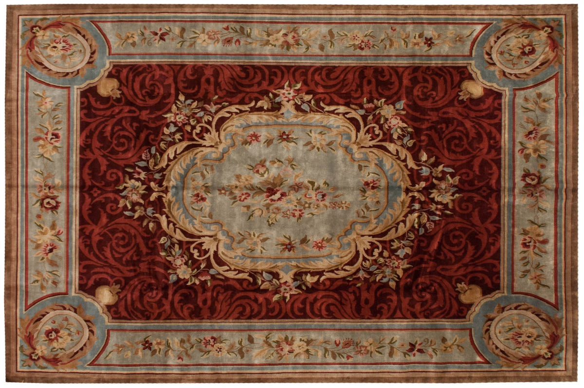 12x15 Indian Savonnerie Design Carpet