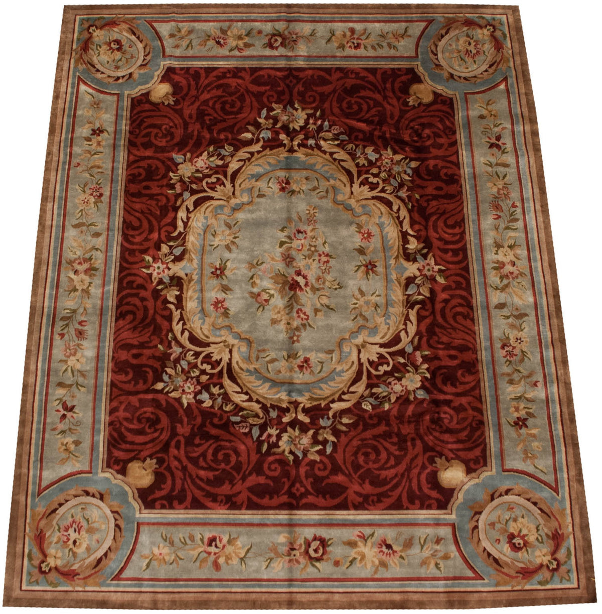 12x15 Indian Savonnerie Design Carpet