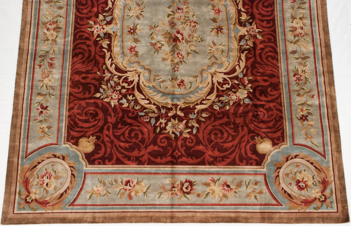 12x15 Indian Savonnerie Design Carpet