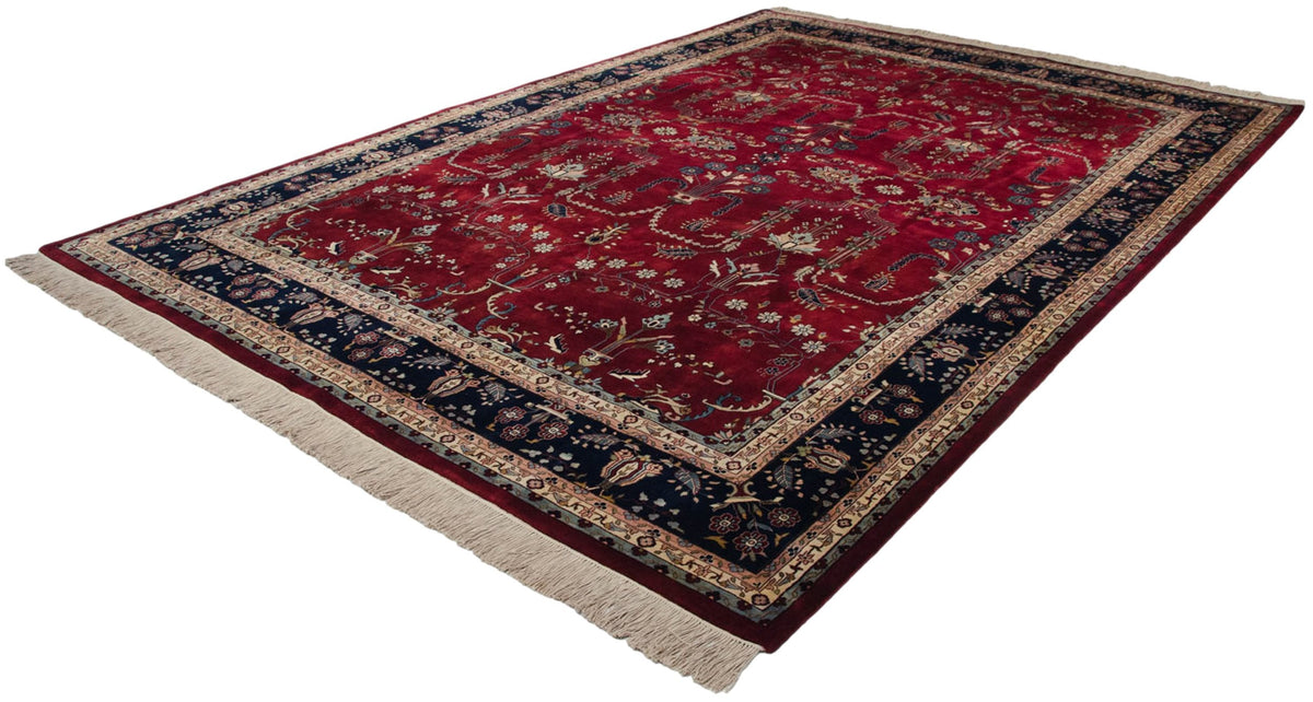 9.5x14 Fine Indian Mohajeran Sarouk Design Carpet