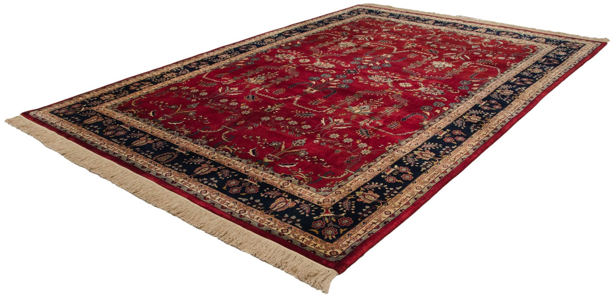 9.5x14 Fine Indian Mohajeran Sarouk Design Carpet