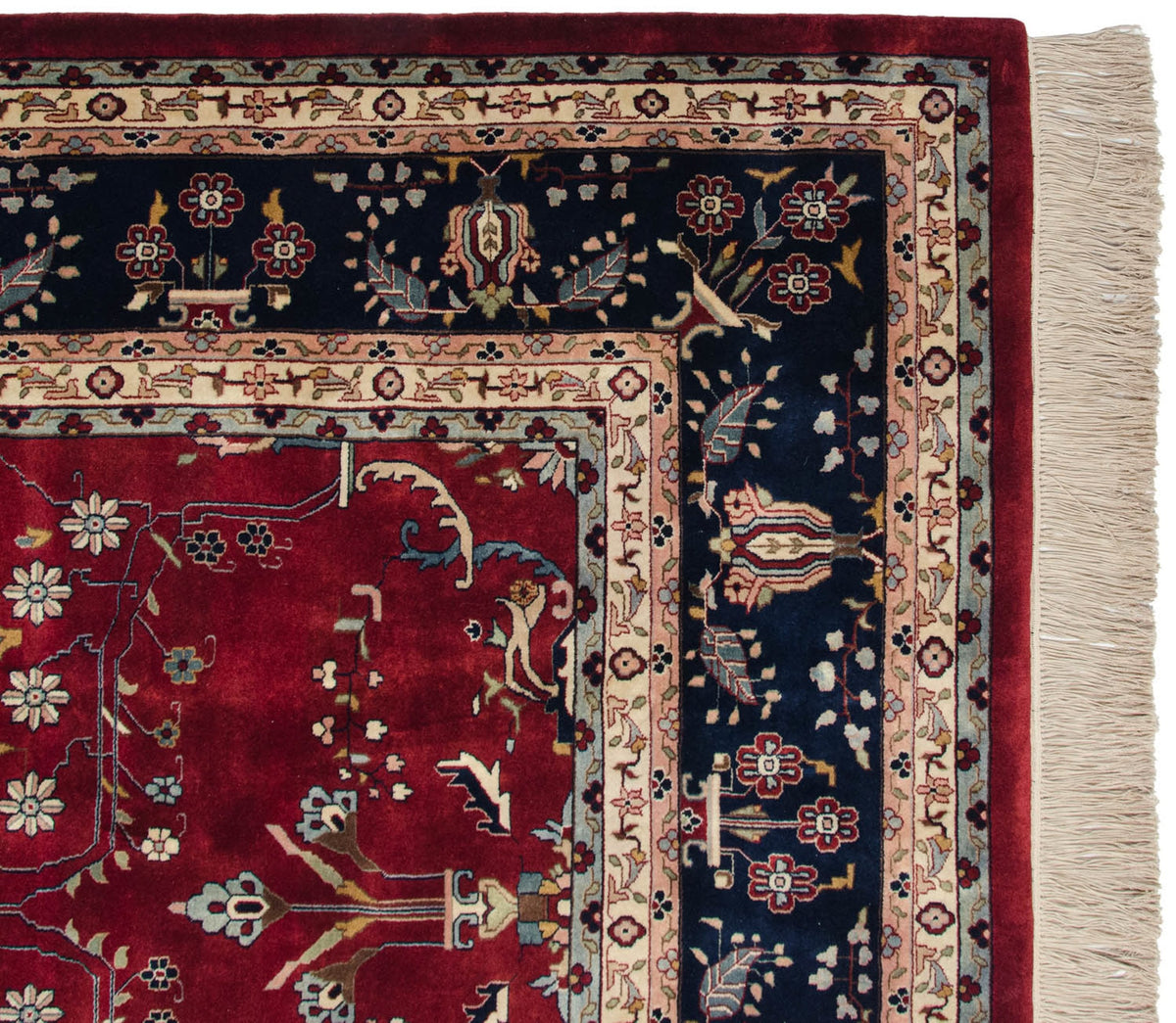 9.5x14 Fine Indian Mohajeran Sarouk Design Carpet