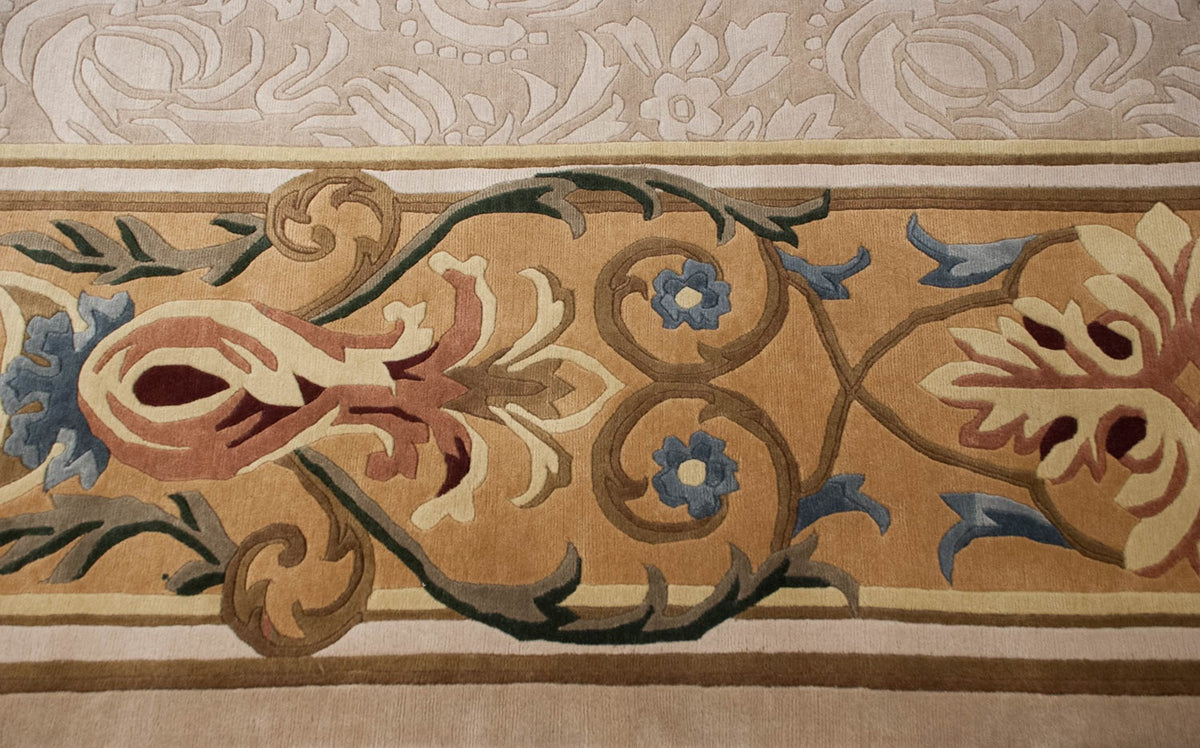10x14 Indian Savonnerie Design Carpet