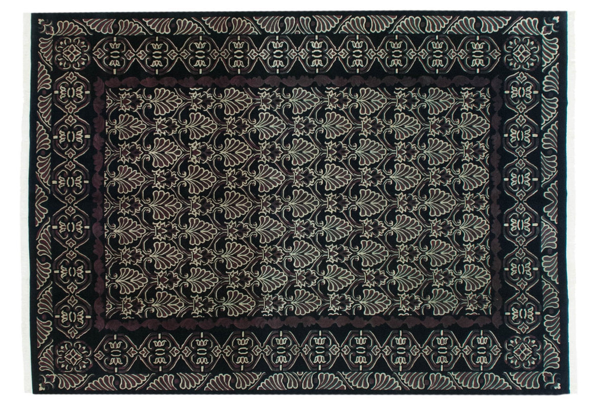 10x14 Vintage Indian Damask Design Carpet