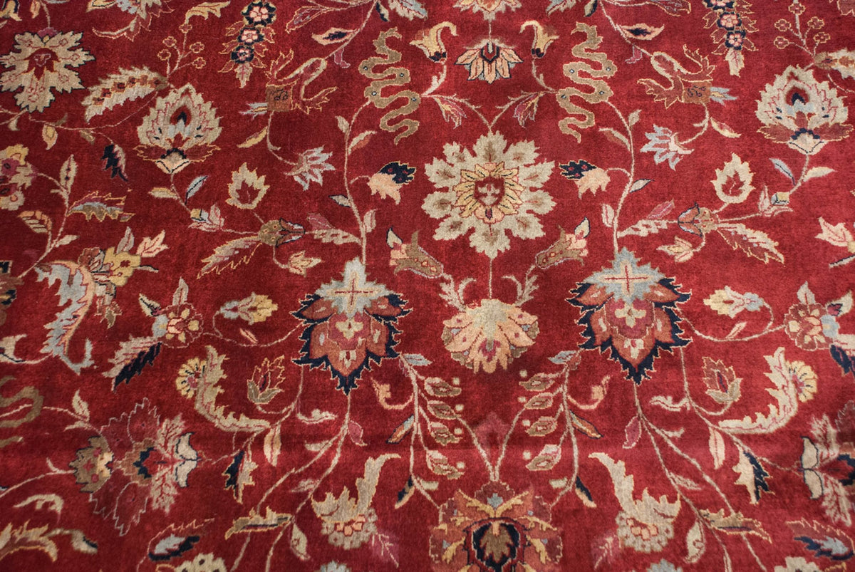11.5x15 Fine Indian Mohajeran Sarouk Design Carpet