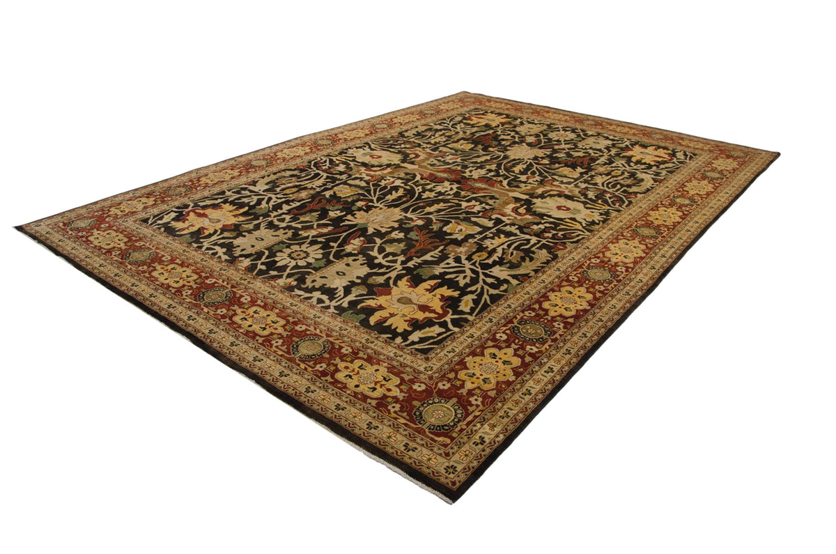 9.5x14.5 Fine Indian Serapi Design Carpet