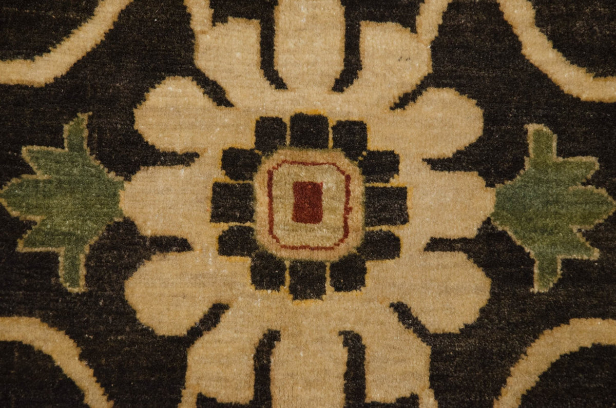 9.5x14.5 Fine Indian Serapi Design Carpet