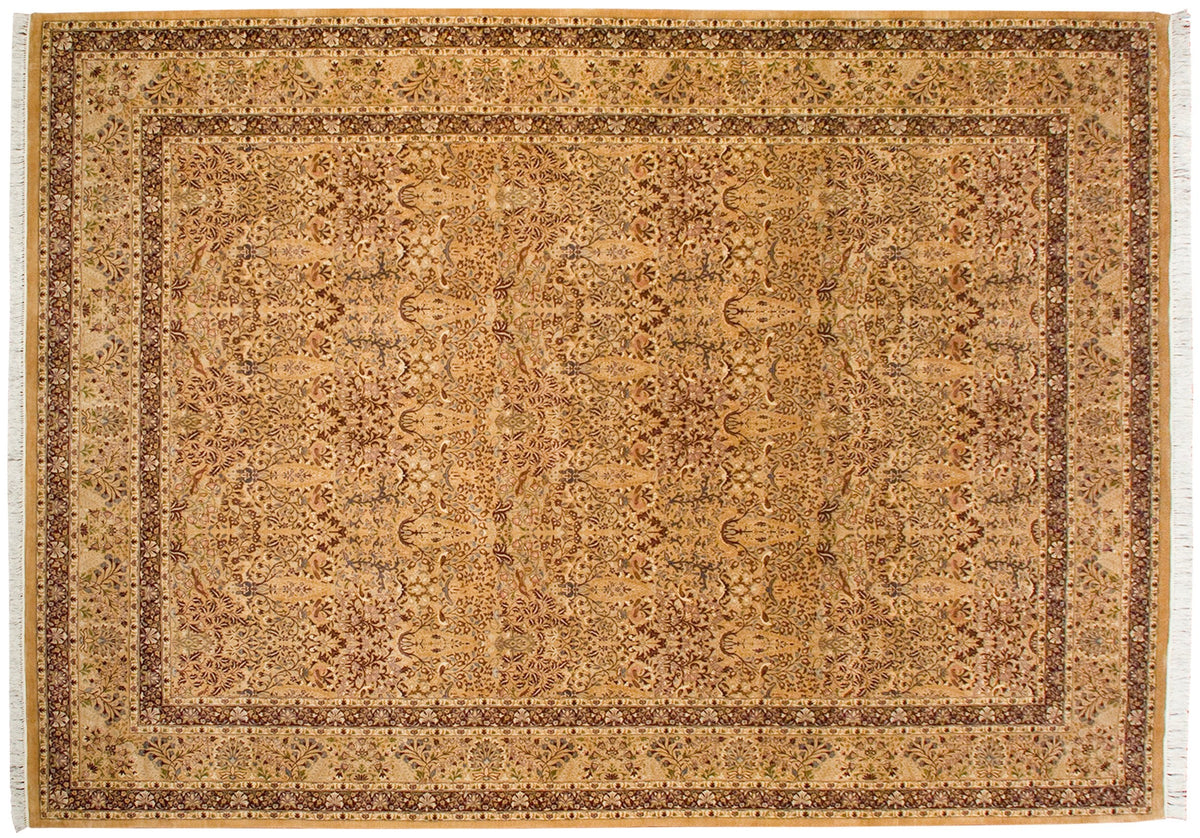 10x14 Vintage Pakistani Kerman Design Carpet