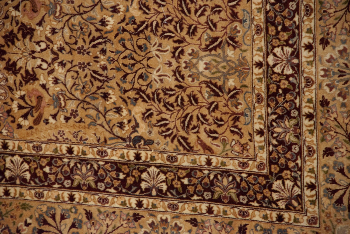 10x14 Vintage Pakistani Kerman Design Carpet