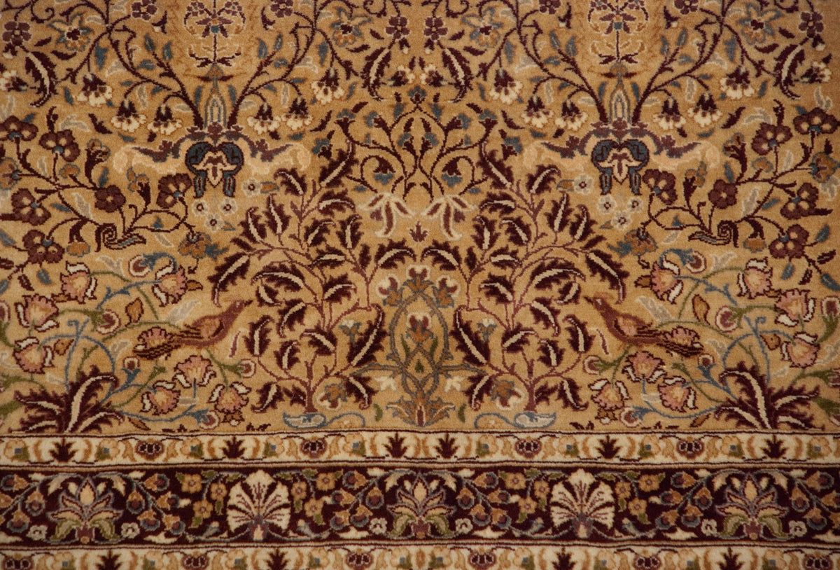 10x14 Vintage Pakistani Kerman Design Carpet