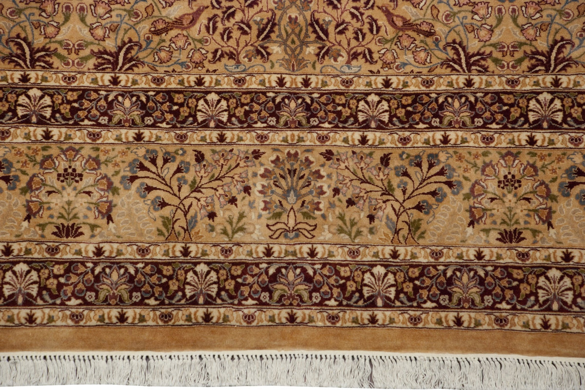 10x14 Vintage Pakistani Kerman Design Carpet