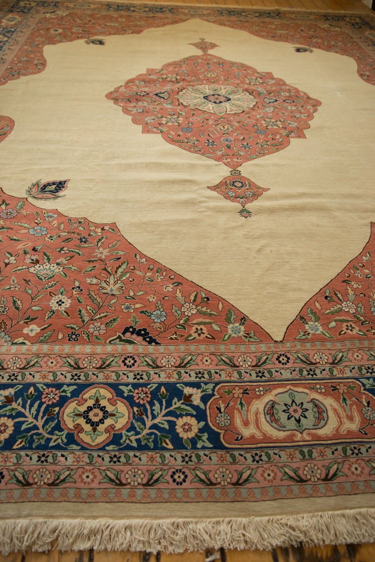 12x15 Vintage Bulgarian Tabriz Design Carpet