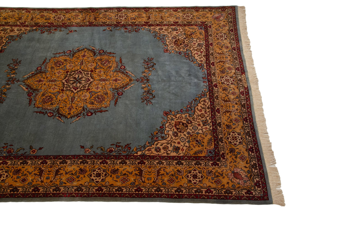 10x13 Vintage Romanian Tabriz Design Carpet