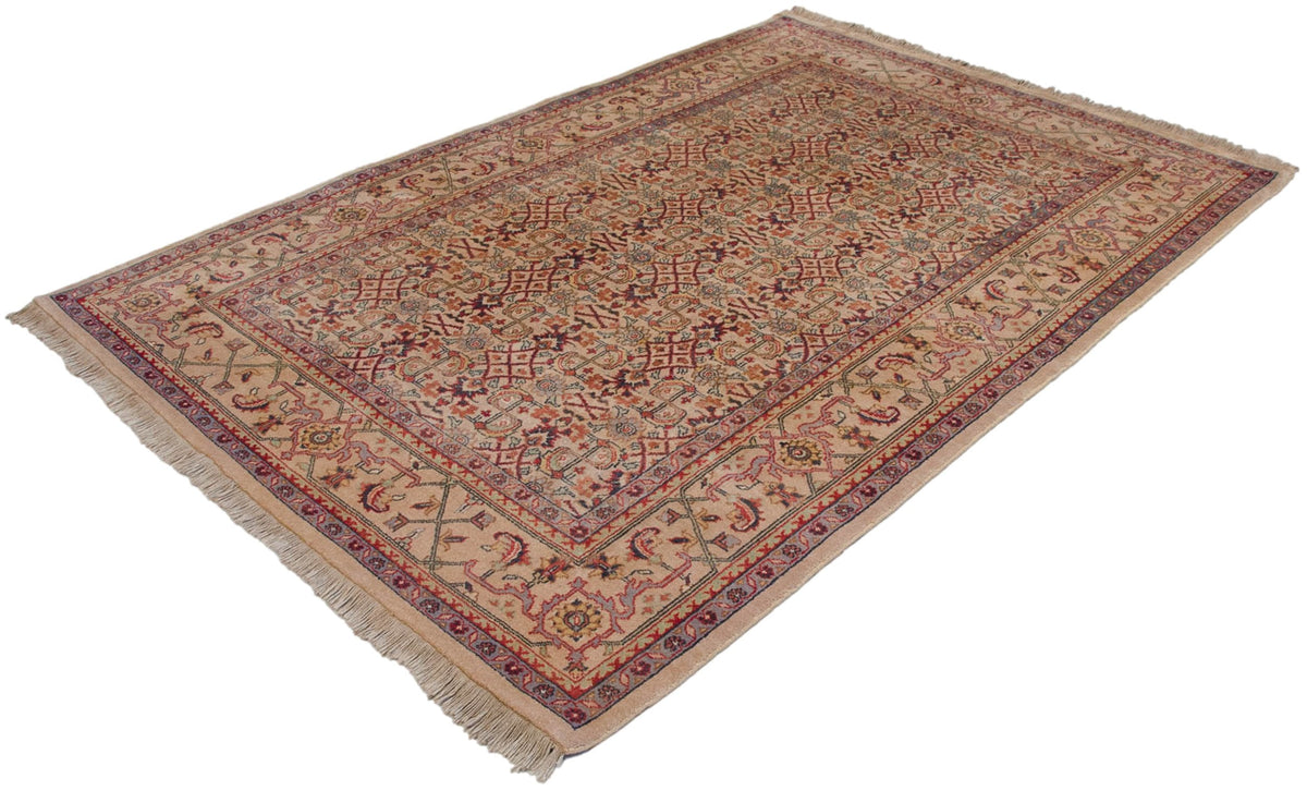 6x9 Vintage Indian Mahal Design Carpet