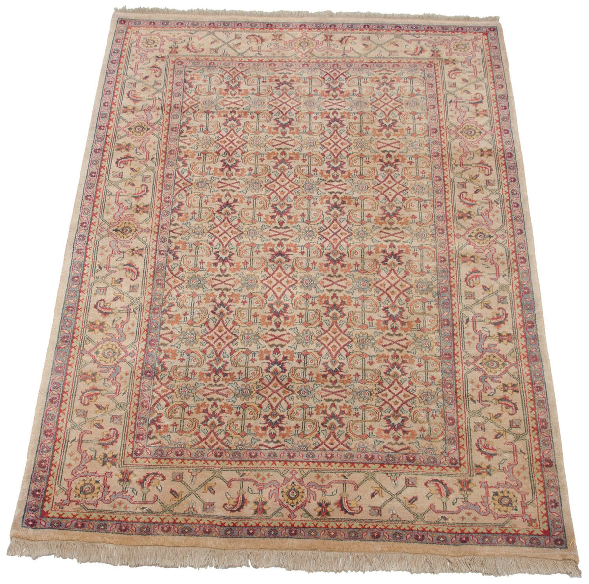 6x9 Vintage Indian Mahal Design Carpet