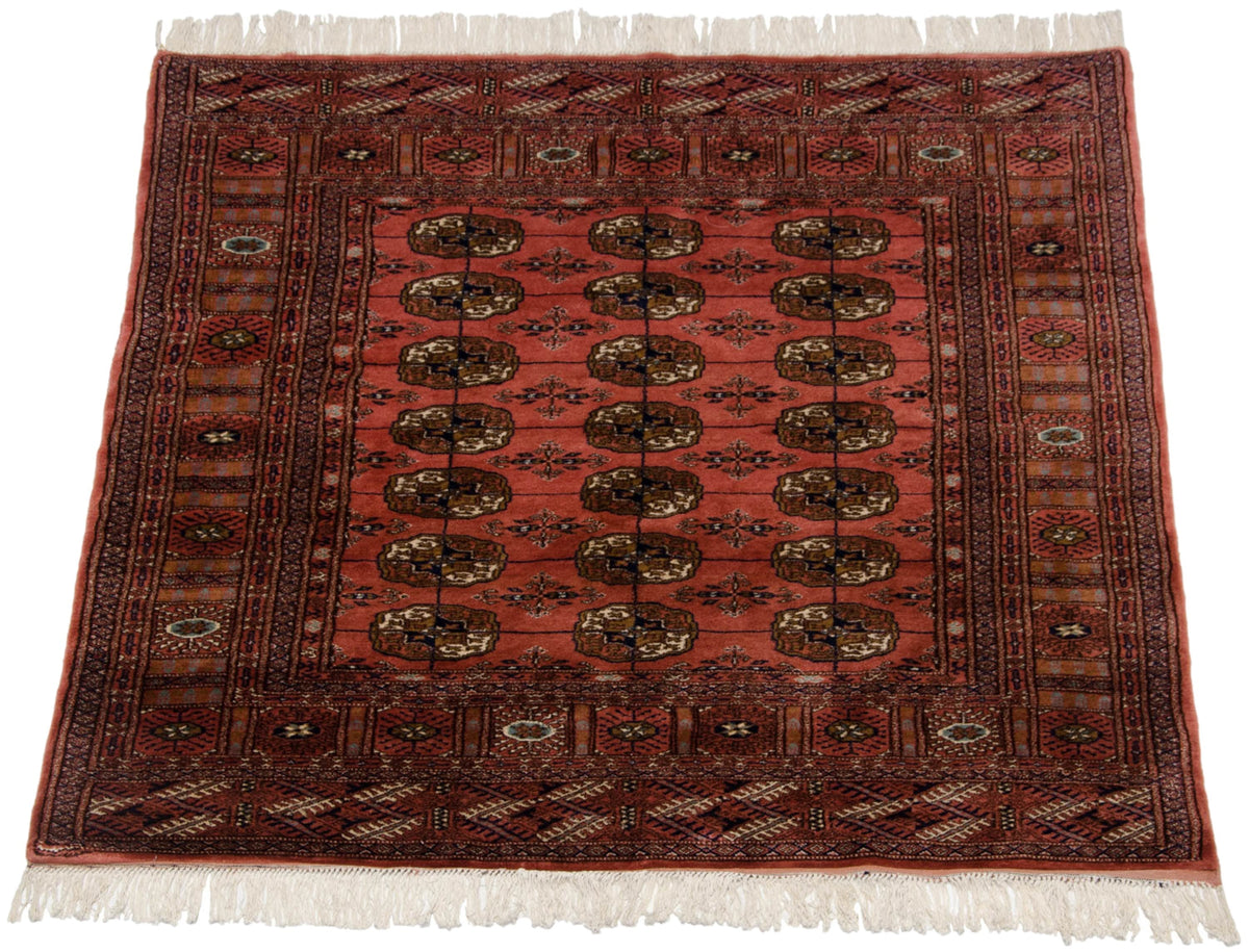 5x5 Vintage Fine Bokhara Square Rug