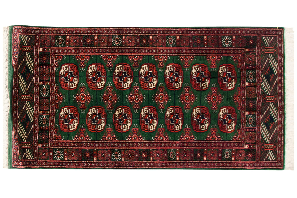 2.5x4 Vintage Fine Bokhara Rug