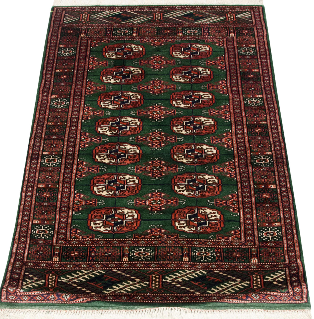 2.5x4 Vintage Fine Bokhara Rug
