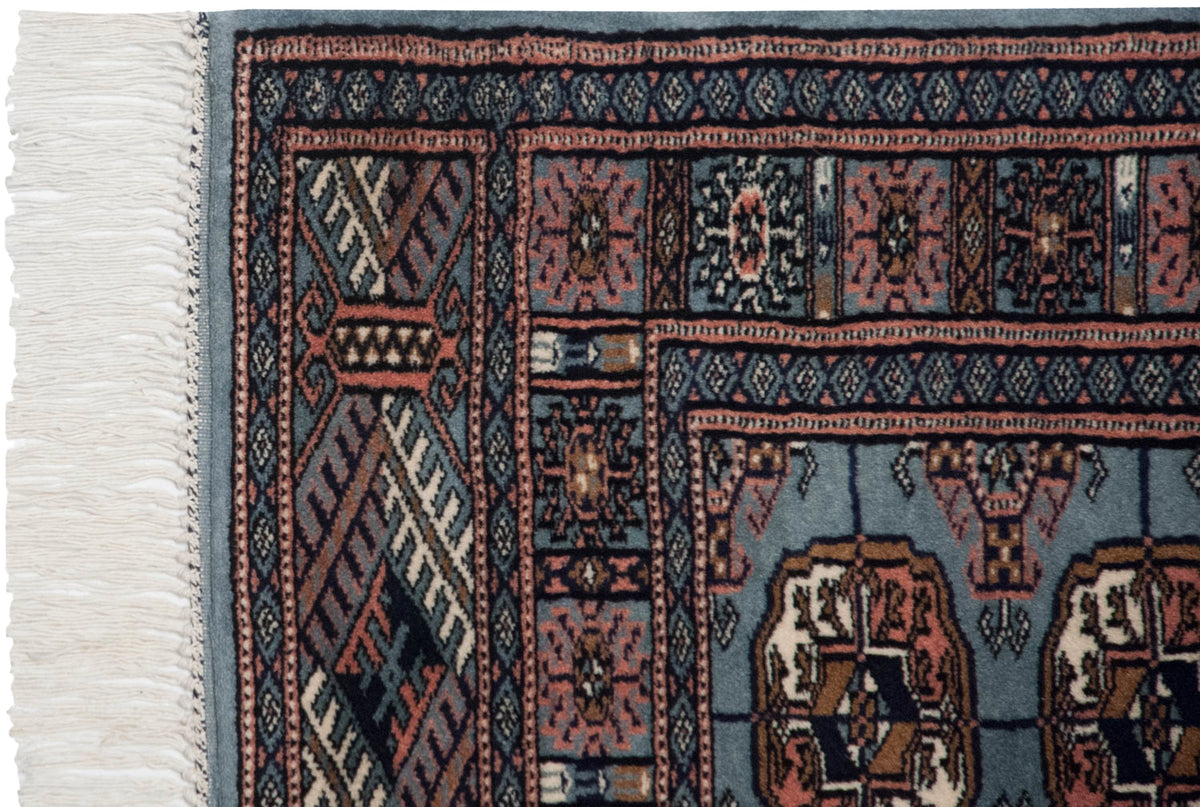 2.5x3 Vintage Fine Bokhara Square Rug
