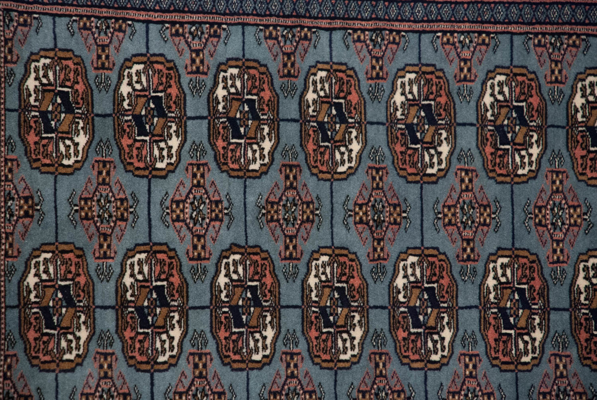 2.5x3 Vintage Fine Bokhara Square Rug