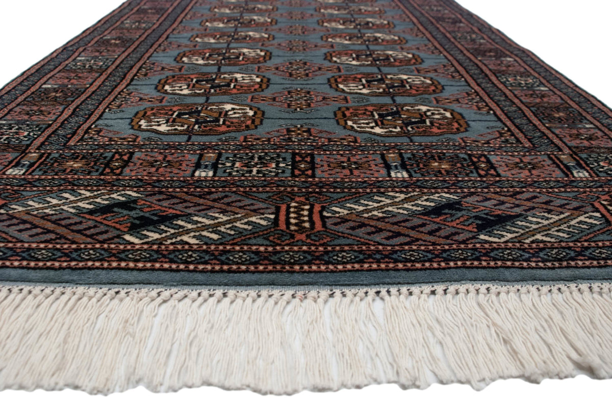 2.5x3 Vintage Fine Bokhara Square Rug