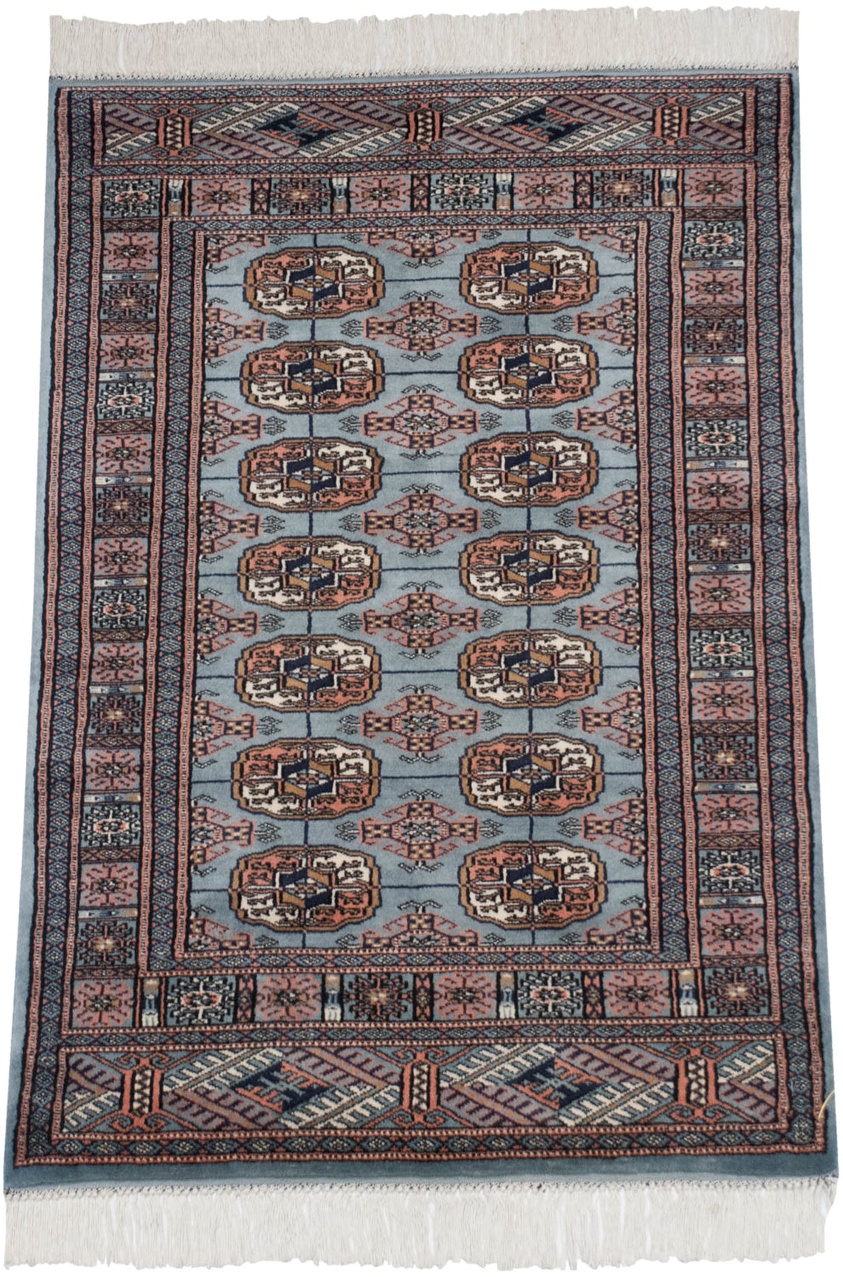2.5x3 Vintage Fine Bokhara Square Rug