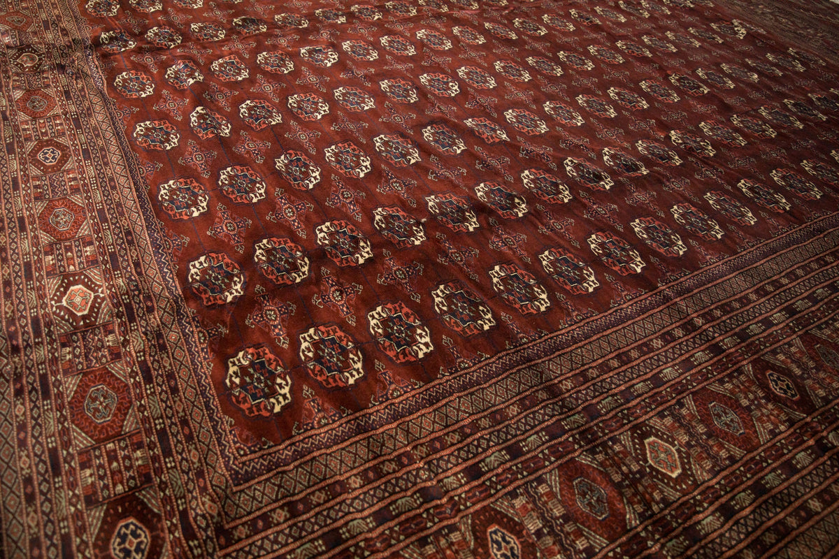 12x14.5 Vintage Fine Bokhara Carpet