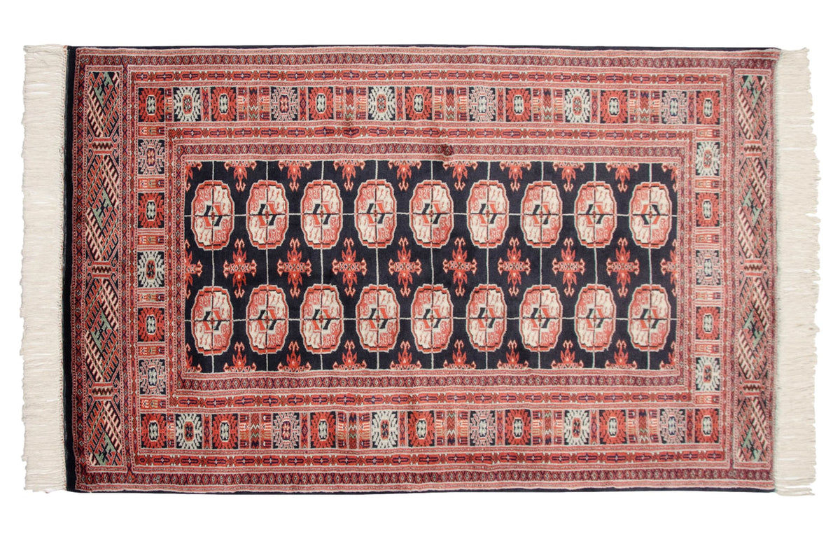 3x5 Vintage Fine Bokhara Rug