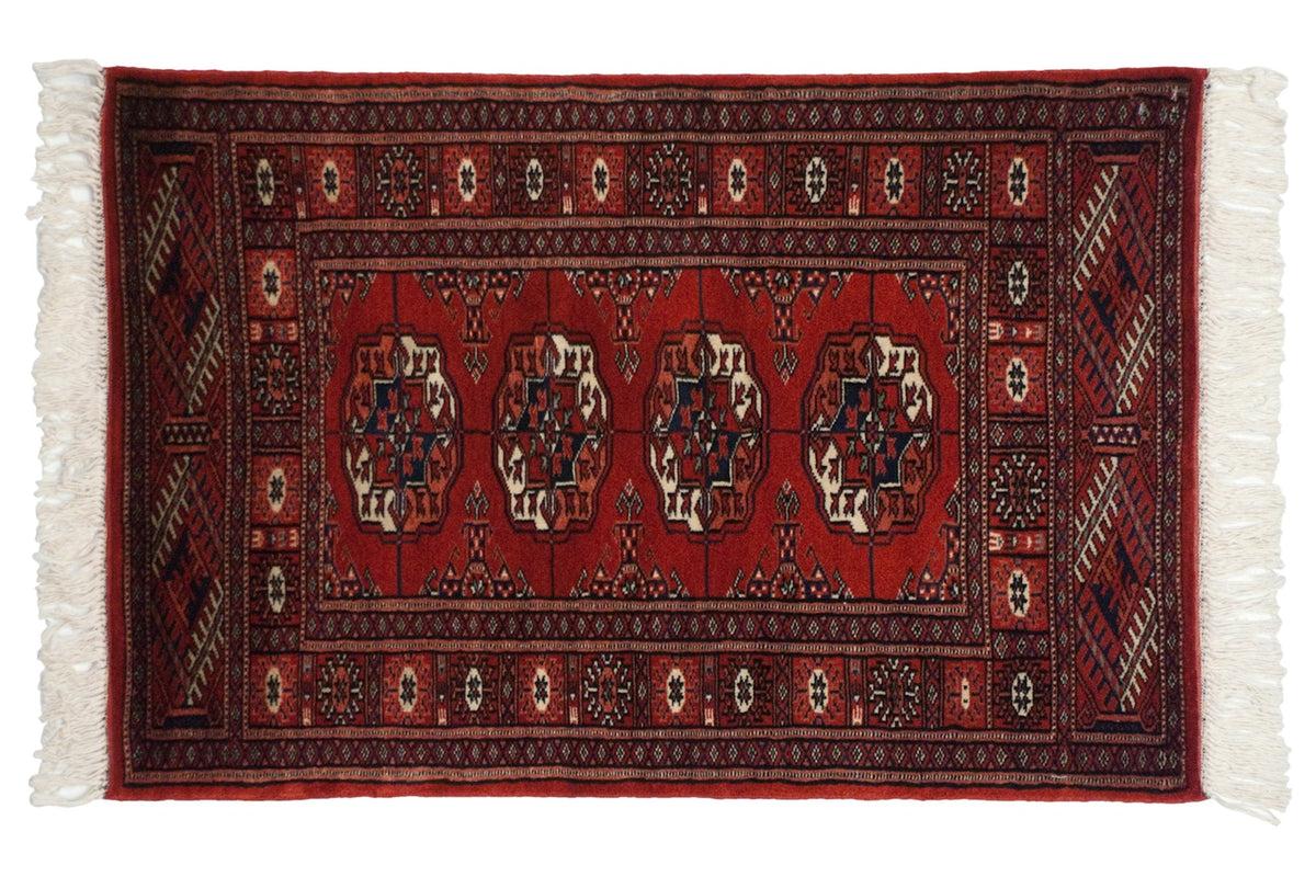 2x3.5 Vintage Fine Bokhara Rug